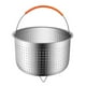 thumbnail image 1 of Kearding Nueva cesta de vapor de acero inoxidable, olla instantánea, vaporizador de carne, verduras, frutas, huevos, inserto de colador Cocina y Comedor Kearding HA1204-00B, 1 of 6