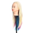 thumbnail image 1 of Cabeza de maniquí BuyWeekMX para Peinar el Cabello Colorido, 1 of 9