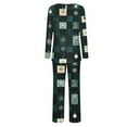 thumbnail image 6 of Fznquz Christmas Pajamas for Adults Soft 2 Piece Sleepwear Top and Pants Long Sleeve Pajama Set, 6 of 8