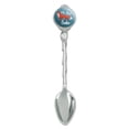 thumbnail image 1 of Oh For Fox Sake Funny on Teal Novelty Collectible Demitasse Tea Coffee Spoon, 1 of 3