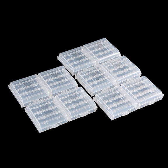 EBTOOLS Battery Storage Box Plastic Battery Case, For 4pcs AA Batteries For 5pcs AAA Batteries