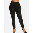 thumbnail image 2 of Leggings Interior Flocado Tamaño Plus Rosegal Leggings de talla grande, 2 of 5