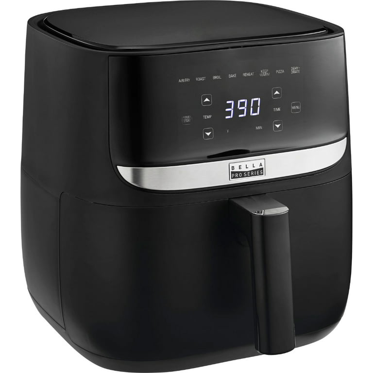  Bella Pro Series 6 QT Air Fryer with Touchscreen (Black)