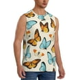 thumbnail image 2 of Balery Butterflies Men's Sleeveless Muscle Shirts Workout Tank Top, Moisture Wicking, Odor Protection-Medium, 2 of 8