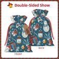 thumbnail image 2 of Xecao Christmas Snowman Gift Print Burlap Gift Bags with Drawstring and Gift Tags, Gift Bags, Burlap Bags, Jute Bags for Party, Christmas, DIY Craft Bags-Medium, 2 of 9