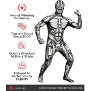 Morphsuits Android Morphsuit Kids Halloween Costume For Unisex Silver Medium