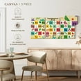 thumbnail image 5 of Elephant Stock Vegetables A To Z Chart Wall Art - Horizontal Multi Panel Canvas - Living Room Wall Decor - Kids And Nursery Multi Panel - Beige And Gold Decor - 62" x 30", 5 of 8