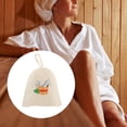 thumbnail image 4 of jinwen Sauna Banya Wool Hat Hats Natural Russian Bath Spa Head Protection B StyleB 2, 4 of 9