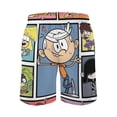 thumbnail image 3 of The Loud House Men's Swim Trunks Board Shorts Drawstring Elastic Waist Quick Dry Swimsuits Beach Shorts with Pockets L, 3 of 8