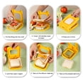 thumbnail image 3 of Yucurem Square Sandwich Cutter Sealer Remove Bread Crust Stainless Steel Kitchen Essentials (Yellow), 3 of 9