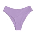 thumbnail image 5 of Swim Pants For Women Full Coverage Bikini Purple Midrise Bikini Bottom Womens Swimsuits, 5 of 6