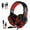 SY830 _ Red LED Lights, variant on TSV Gaming Headset Fit for PS5 PS4 PC Xbox Nintendo Switch, USB + 3.5mm Wired Headphones with Microphone, Stereo Surround Sound, Noise Canceling Over-Ear Headphones Fit for Laptops Tablets Phones