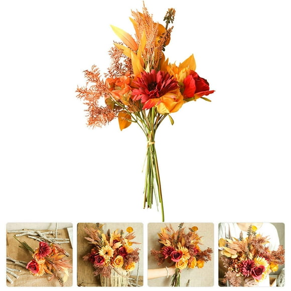 BEADCEST Bouquet Decorativo De Flores Falsas Ideal Para Ambientar Eventos Y Espacios En Casa