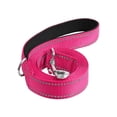 thumbnail image 2 of QJUHUNG Reflective Dog Leash Dog Training Leash Nylon Braided 6ft Heavy Duty with D for Large and Medium Dogs Comfortable for Running Training rose red, 2 of 9