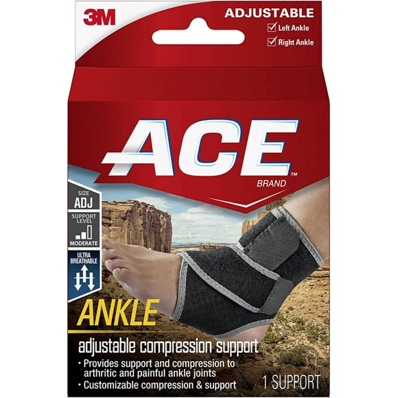 ACE Neoprene Ankle Support, America's Most Trusted Brand of Braces and Supports, Money Back Satisfaction Guarantee