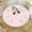 Light Pink, variant on Light Pink Round Tablecloth with Elastic Edge, Vinyl PVC Table Cover with Flannel Backing Waterproof Wipe Clean for Party, Dining, Outdoor, 36"- 44"