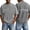Grey, variant on Mens Christian Graphic Shirts - 'So Will I' Faith Cross Vintage Washed Oversized Tshirts Religious Back Print Tops Casual Streetwear Summer Clothes