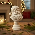 thumbnail image 2 of Tupukom Bust Sculptures Santa Bust Christmas Tabletop Decoration, White Santa Claus Head Statue Resin Figurine Christmas Home Decor Ornament for Tabletop Bookshelf Bedroom Office Gifts, 2 of 8