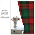 thumbnail image 4 of Rustic Xmas Checkered Curtains, Christmas Red Dark Green Plaid Traditional Buffalo Checkered Print Blackout Window Drapes for Farmhouse Kitchen Bedroom Holiday, 84" W X 84" L, 4 of 8