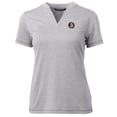 thumbnail image 2 of Women's Cutter & Buck Heather Gray Florida State Seminoles Forge Blade V-Neck Top, 2 of 3