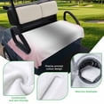 thumbnail image 5 of Golf Cart Seat Covers for 2 Seater, Pink Grey Soft Microfiber Cart Seat Towel Blanket, Gray Farmhouse Modern Rustic Absorbent Breathable Non Slip Bench Seats Protector for Golf Course 51"x31", 5 of 9
