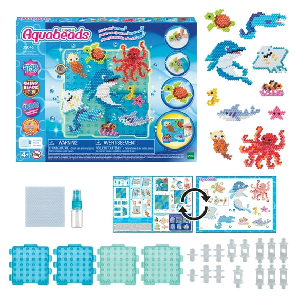 Aquabeads Ocean Splash Scene, Complete Arts & Crafts Activity Kit for 4 