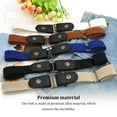 thumbnail image 2 of Belt No Buckle Invisible Alloy Fashionable Long-lasting Convenience Elastic Unisex Man Multicolored DIY Prop Jeans Band Light Yellow, 2 of 9