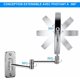 thumbnail image 3 of Espejo de aumento de 5x iluminado montado en la pared, espejos de maquillaje Espejo de baño de 7 pulgadas Espejo de pared doble, giratorio de 360 ° y extensible, alimentado por 4 baterías AAA (no incluidas) esquí esquí Gafas de esquí, 3 of 5