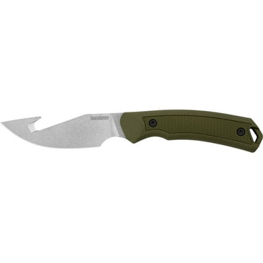 Kershaw 1883GH Deschutes Guthook Skinner 4" D2 Green Rubberized Fixed Knife