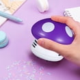 thumbnail image 1 of EXHUMKY Table Vacuum Cleaner Mini Mushroom Shaped ABS Crumbs Cleaning 1Set, 1 of 6