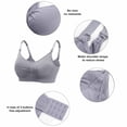 thumbnail image 4 of Hands Free Pumping Bra - Comfortable Breathable Nursing Bra U Shape Bra Extender Adjustable Straps Compatible with All Breast Pumps Easy to Clean for Postpartum Breastfeeding Use, 4 of 7