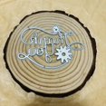 thumbnail image 2 of Metal troquelado TOLOVIS Thank You Floral Feliz Navidad, 2 of 6