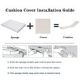 thumbnail image 5 of 2PCS Outdoor Lounge Chair Cushion Set Replacement for Patio Furniture Seat and Backrest Cushions with UV Protection and Adjustable Straps in Antique Grey White, 5 of 9