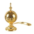 thumbnail image 4 of Quemador de incienso de Metal adorno de mesa soporte de incienso de para el hogar para escritorio, Yoga, decoración de meditación Dorado perfecl Quemador de incienso, 4 of 8