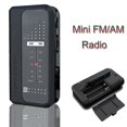 thumbnail image 1 of Mini Fm/am Radio Receiver Portable Fm Radio With Stereo Earphone Support Dbs Bass Sound Pocket Radio, 1 of 4
