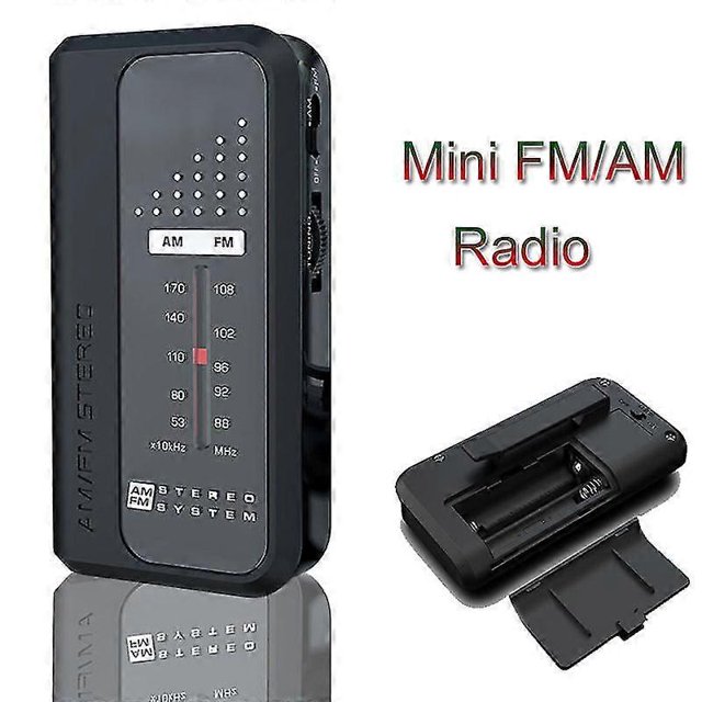 Mini Fm/am Radio Receiver Portable Fm Radio With Stereo Earphone Support Dbs Bass Sound Pocket Radio