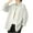 White, variant on Women's Button Shirts Fashion Solid Color Stand-up Collar Shirt Long Sleeve Breathable Cotton Blouses Casual Loose Lapel Dressy Work Top with Pocket Pink XXL