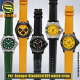 thumbnail image 2 of Correa para reloj Breitling Avenger Blackbird B01 Super Ocean, piel de vaca amarilla, correa de reloj para hombre, plegable, hebilla de acero inoxidable de 22 mm, 2 of 5