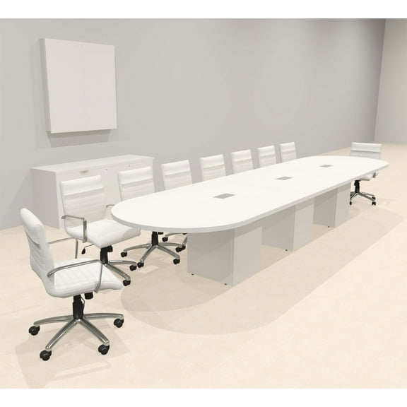 Modern Racetrack 16' Feet Conference Table, #OF-CON-CRQ25