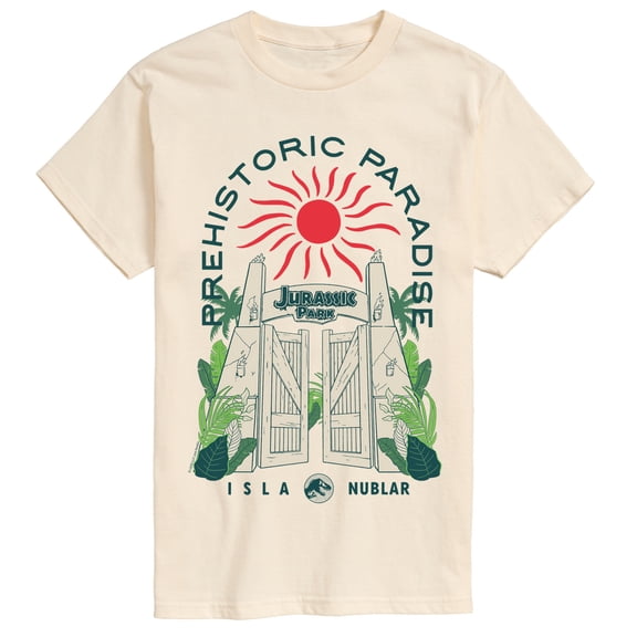 Jurassic Park - Prehistoric Paradise Gate Short Sleeve Graphic T-Shirt