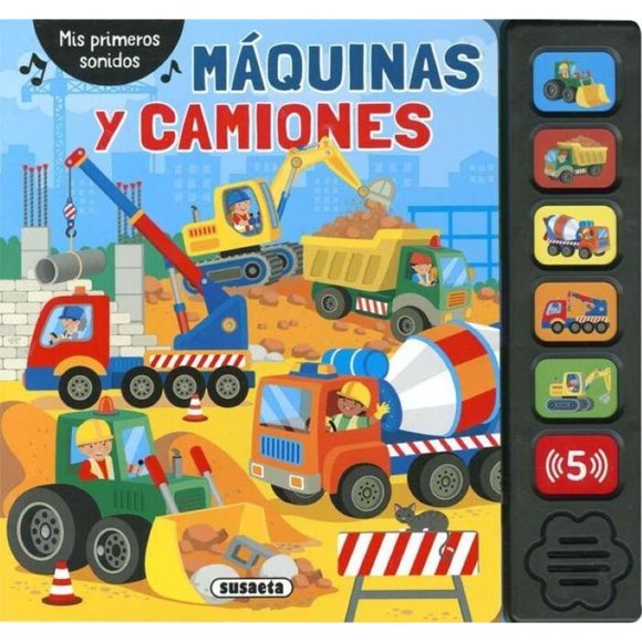 Libro Maquinas Y Camiones (mis Primeros Sonidos) Tapa Dura, Autor Susaeta, Editorial Susaeta Ediciones