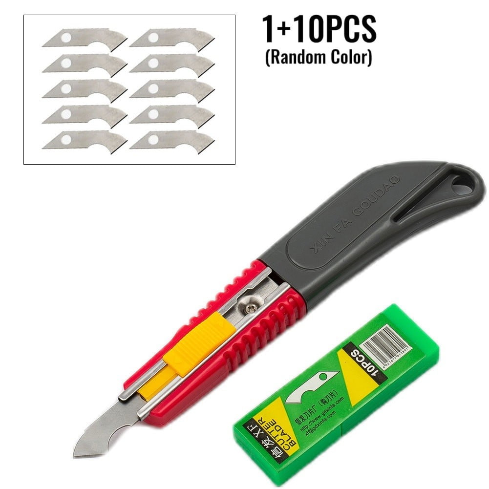Acrylic Hook Cutter Plastic Cutter Craft Tool Cutting Plexiglass +10  Blades~kit