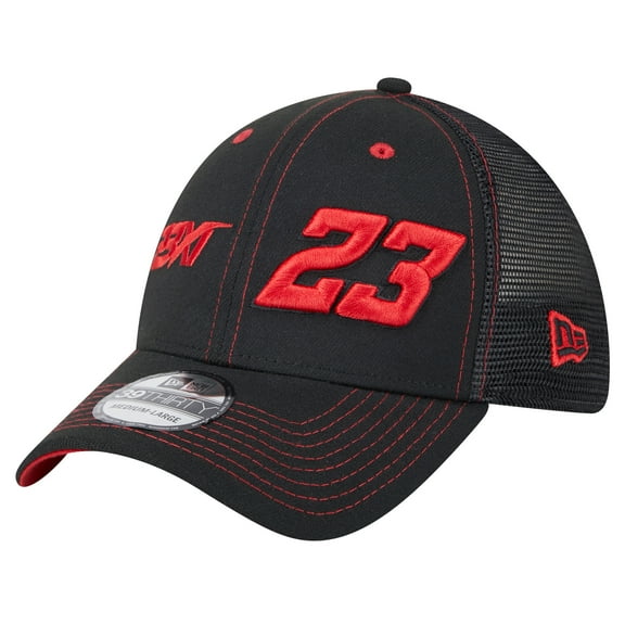 Men's New Era Black Bubba Wallace Driver 39THIRTY Trucker Fitted Hat