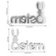 thumbnail image 3 of Molde Conejito Pascua Diy Alphabet Rabbit Silicona para La Resina, 3 of 3