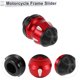 thumbnail image 5 of Protector de guardabarros de rueda de aleación de aluminio de 15mm, slider de marco de motocicleta, 46mm, 74mm, rojo, 2 Pcs, 5 of 7