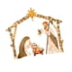 thumbnail image 2 of Conjunto de figuras de belén navideño con luz, regalo de Navidad para mesa Estilo A, 2 of 9