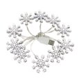thumbnail image 1 of Caja de batería LED Navidad copo de nieve blanco cadena de luces árbol de Navidad muñeco de nieve colgante vacaciones decoración del hogar Wmkox8yii gf8213, 1 of 6