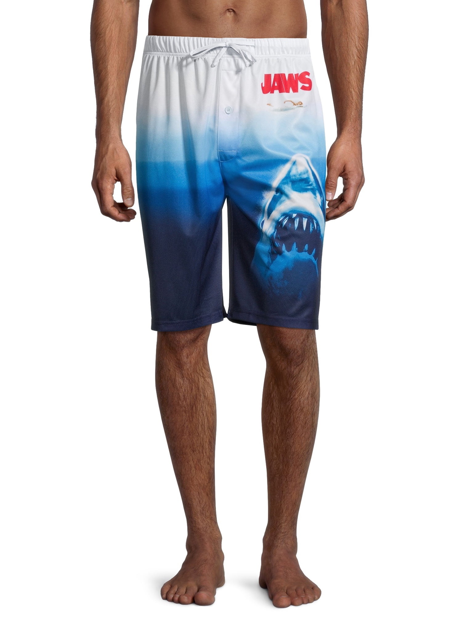 Jaws Mens Summer Board Shorts Swim Trunks Swimsuit Or Athletic Shorts with Pockets