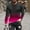 Hot Pink, variant on Goodtrade8 Fall Tops for Men Casual Gradient Long Sleeve Black Crew Neck Plus Size Shirts for Men