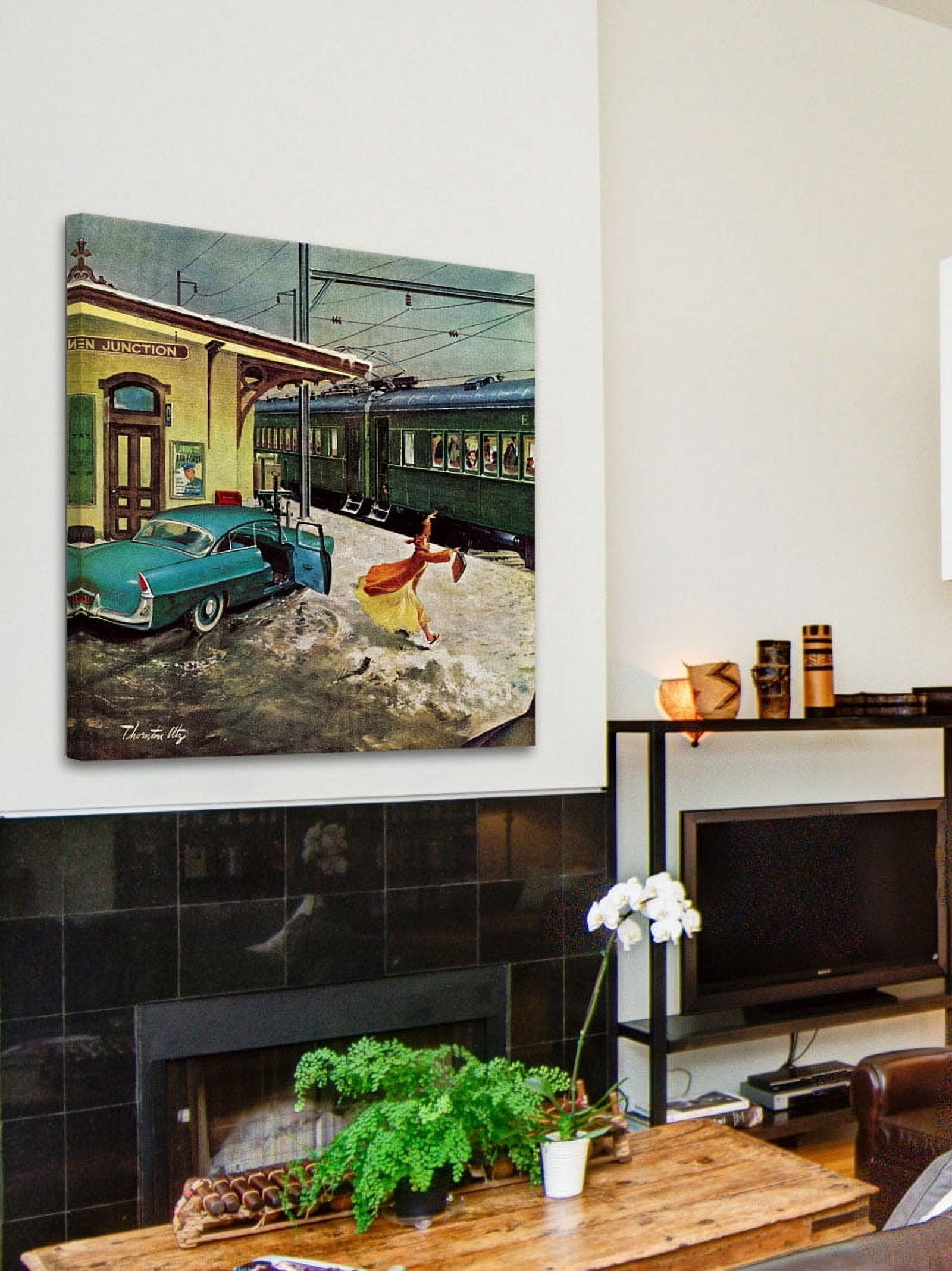Marmont Hill "Catching the Train" Painting Print on Canvas